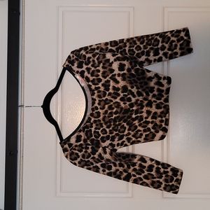 Leopard Crop Top Small